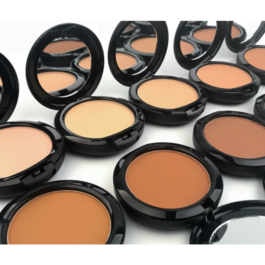 Private Label Oil Control Mineral Pressed Face Powder 10 Shades - MQO 12 pcs