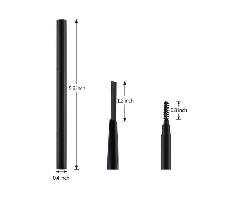 Pick Your Color - Pick Your Case! Eyebrow Pencil w/Spoolie Brush - MQO 12pcs