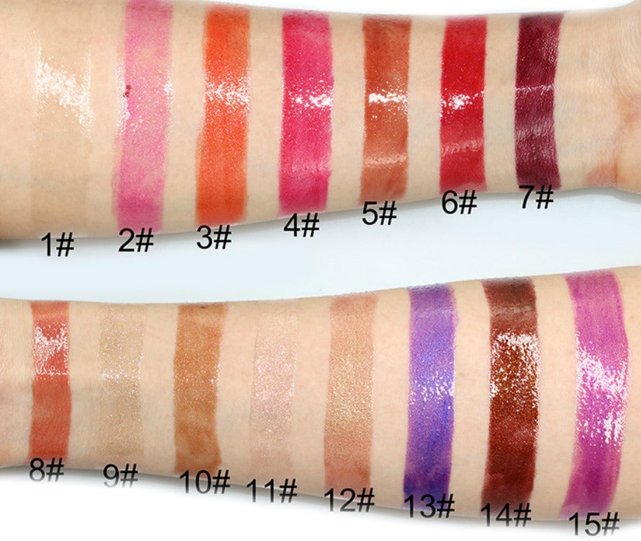 Our Shimmer Lip Gloss is an infused formula that offers gorgeous shimmer and high shine. The enriched formula conditions and offers antioxidant protection while providing non-sticky, but long-lasting color. It glistens in light, adding instant dimension to lips. Can be hot stamped with your logo! Inquire at info@tashcosmetics.com