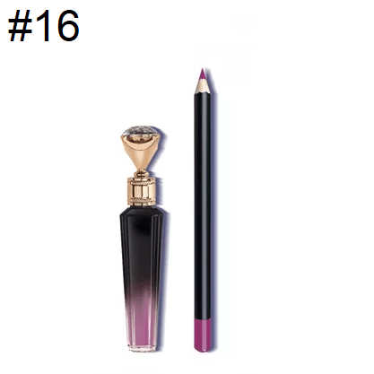 Diamond Tip 16 Shade Liquid To Matte Lip Kit w/Matching Liner - MQO 12 pcs