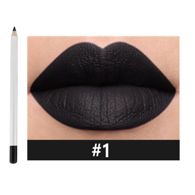 21 Shade HD Lip Definer Pencil with Sharpener - MQO 12 pcs