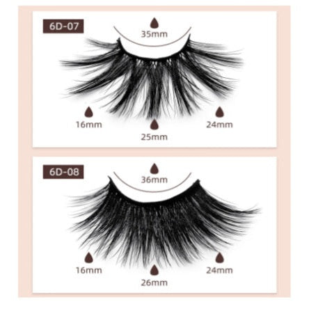 6D Mink Lashes #6D09 - MQO 50 pcs