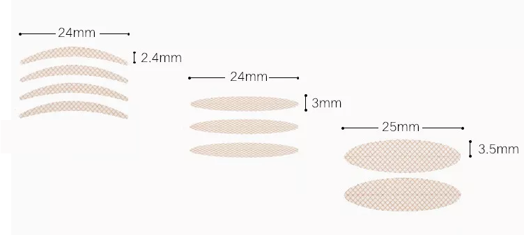 Invisible (Transparent) Self-adhesive Eyelid Tape - MQO 12 pcs