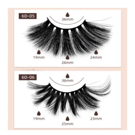 6D Mink Lashes #6D04 - MQO 12 pcs
