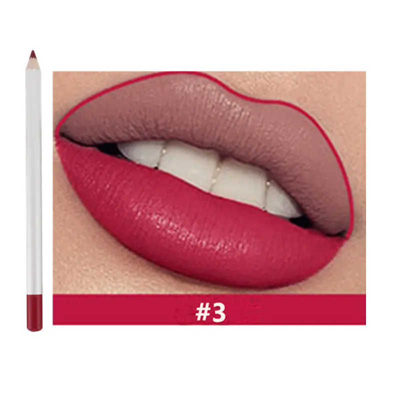 21 Shade HD Lip Definer Pencil with Sharpener - MQO 12 pcs