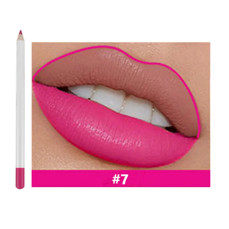21 Shade HD Lip Definer Pencil with Sharpener - MQO 25 pcs