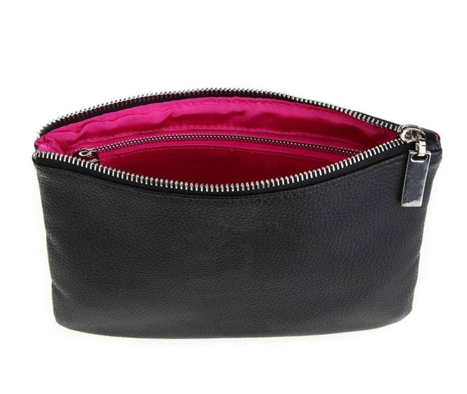 Zipper Pouch Cosmetic Makeup Bag - Black MQO 50 pcs