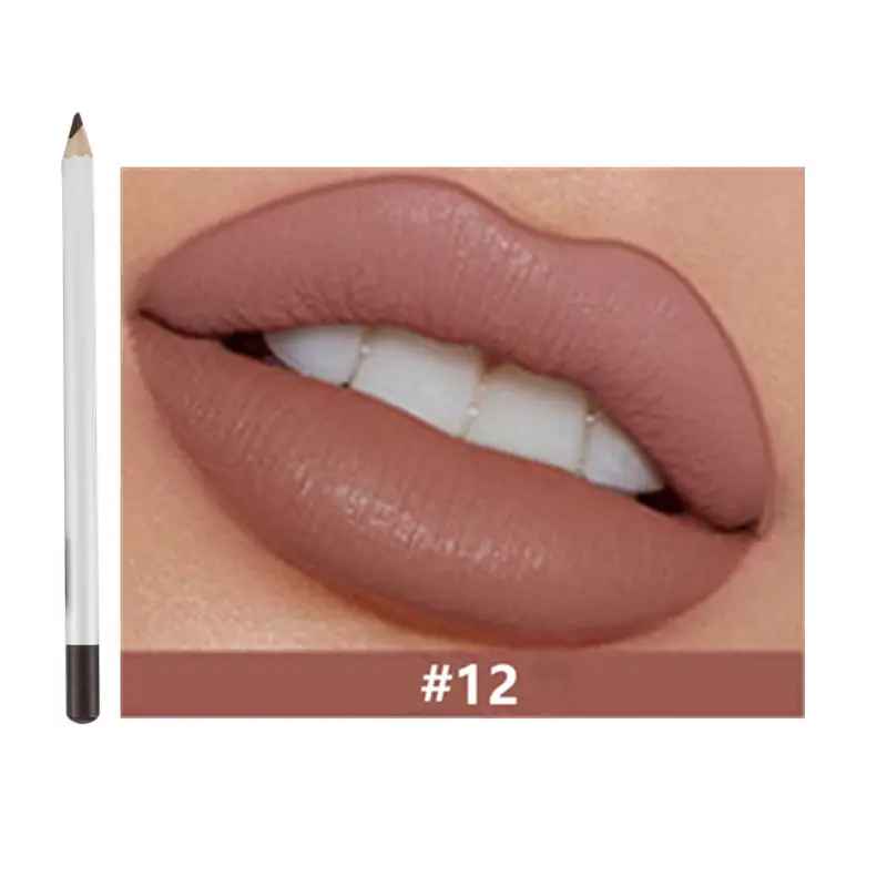 21 Shade HD Lip Definer Pencil with Sharpener - MQO 12 pcs