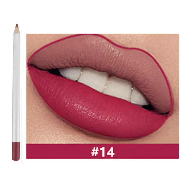 21 Shade HD Lip Definer Pencil with Sharpener - MQO 12 pcs