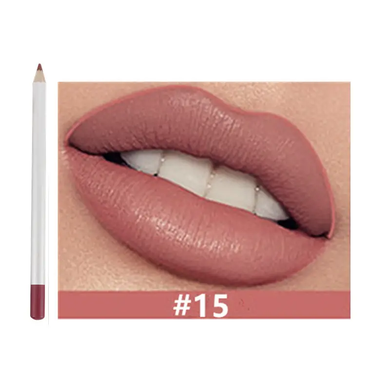 21 Shade HD Lip Definer Pencil with Sharpener - MQO 12 pcs