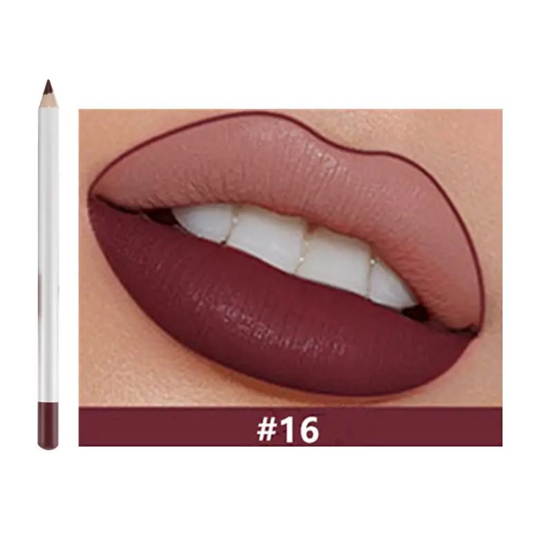 21 Shade HD Lip Definer Pencil with Sharpener - MQO 25 pcs