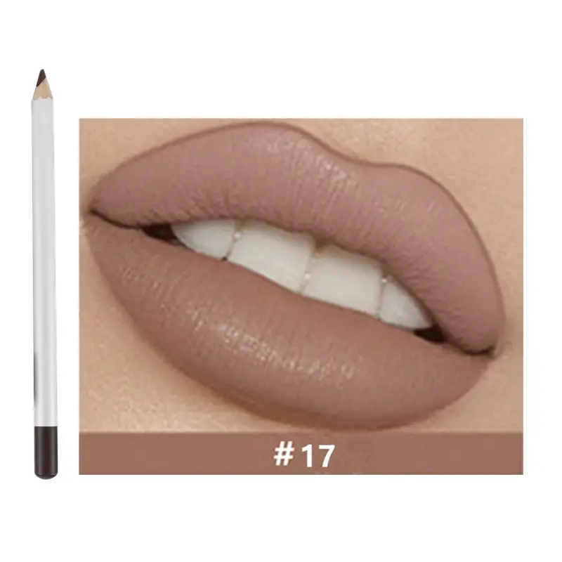 21 Shade HD Lip Definer Pencil with Sharpener - MQO 12 pcs