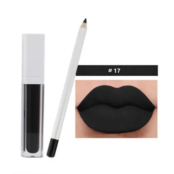 17 Shade Liquid To Matte Lip Kit w/Matching Liner - MQO 25 pcs
