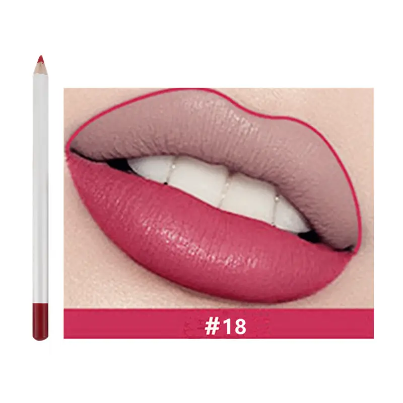 21 Shade HD Lip Definer Pencil with Sharpener - MQO 25 pcs