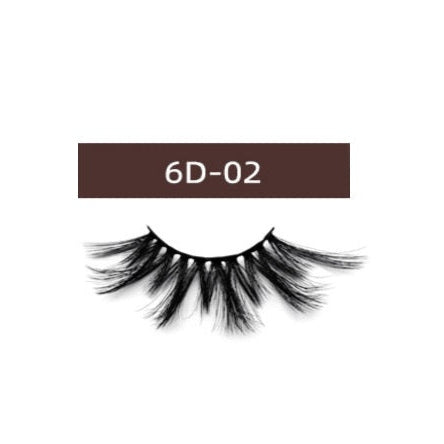 6D Mink Lashes #6D02 - MQO 50 pcs