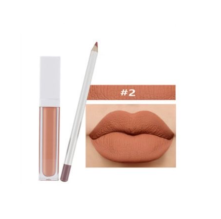 21 Shade Liquid To Matte Lipstick Kit w/Matching Liner + Sharpener - MQO 12 pcs