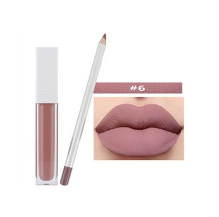21 Shade White Box Liquid To Matte Lipstick Kit w/Matching Liner + Sharpener - MQO 12 pcs