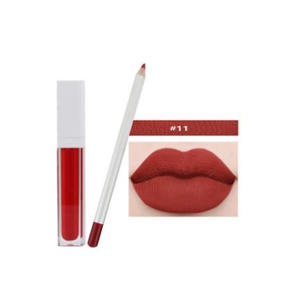 21 Shade Liquid To Matte Lipstick Kit w/Matching Liner + Sharpener - MQO 12 pcs