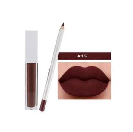 21 Shade Liquid To Matte Lipstick Kit w/Matching Liner + Sharpener - MQO 25 pcs