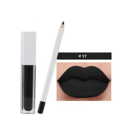 21 Shade Liquid To Matte Lipstick Kit w/Matching Liner + Sharpener - MQO 25 pcs