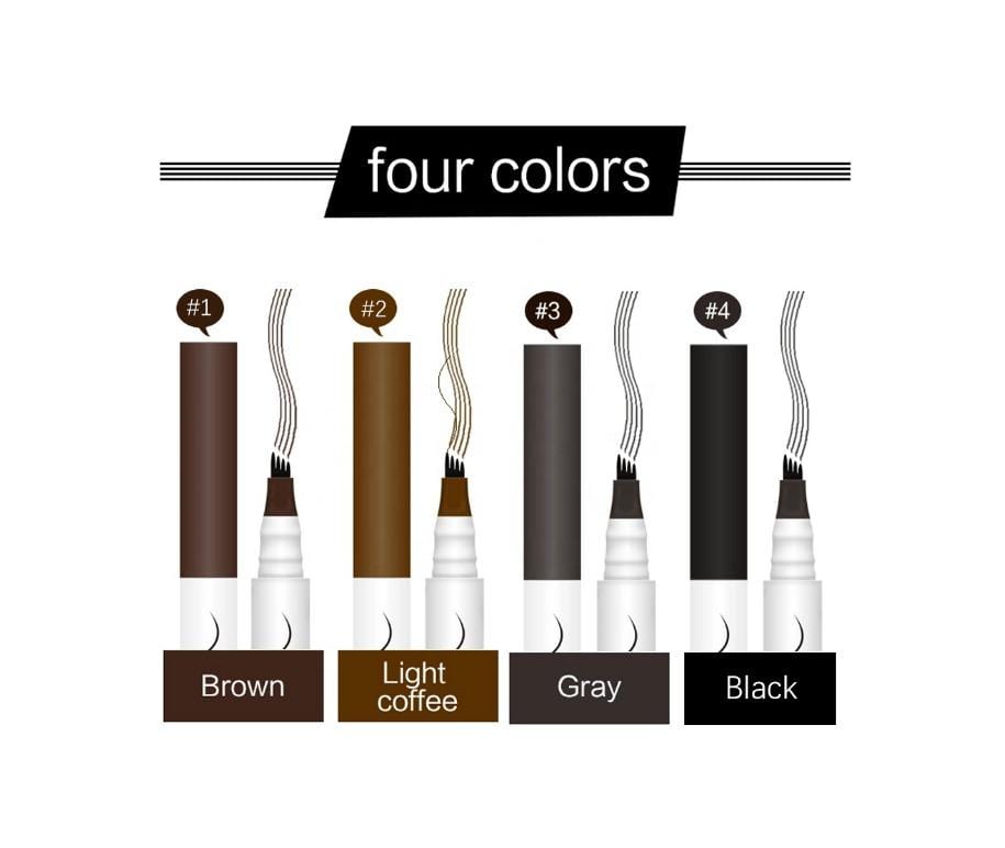 Our Waterproof Eyebrow Marker Pen is a long-lasting, waterproof brow formula with an innovative, marker-like brush tip to create natural-looking, hair-like strokes. The easy-to-use pen tip creates hair-like strokes so brows look naturally-full, finished, and defined. It glides on smooth and won’t smudge or run. Try using multiple colors and balayage your brows! Can be hot stamped with your logo! Inquire at info@tashcosmetics.com