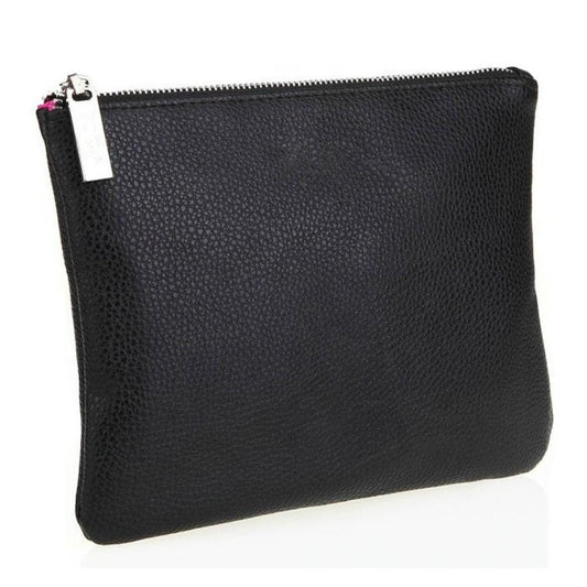 Zipper Pouch Cosmetic Makeup Bag - Black MQO 12 pcs