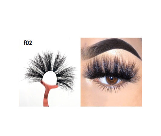 Faux Mink 5D Lashes #F2 - MQO 12 pcs