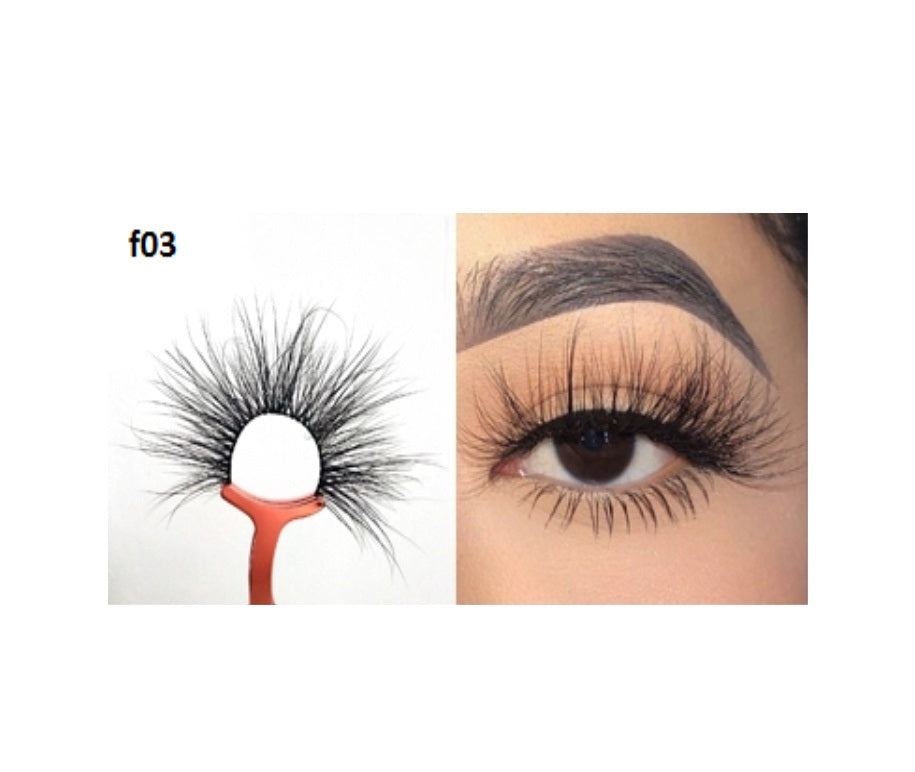 Faux Mink 5D Lashes #F3 - MQO 50 pcs