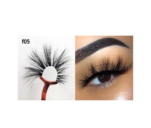 Faux Mink 5D Lashes #F5 - MQO 12 pcs
