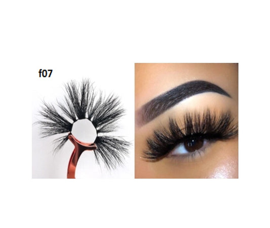 Faux Mink 5D Lashes #F7 - MQO 12 pcs