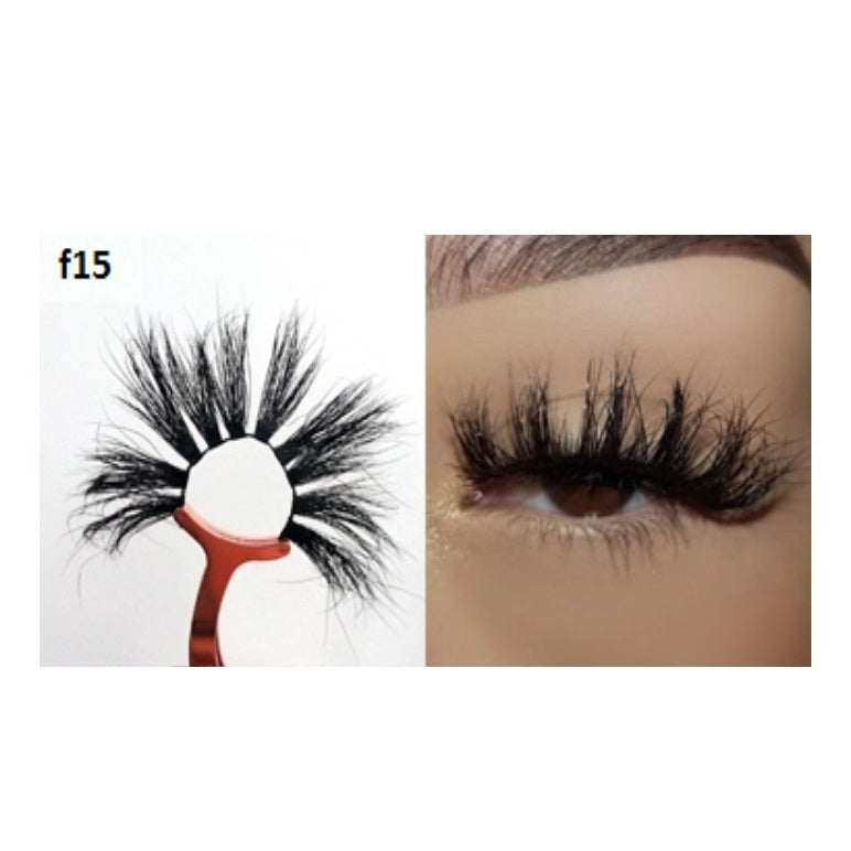 Faux Mink 5D Lashes #F15 - MQO 12 pcs