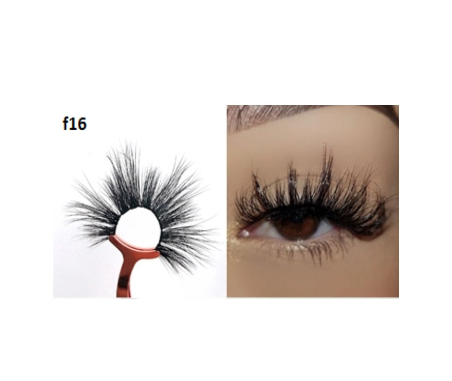 Faux Mink 5D Lashes #F16 - MQO 50 pcs