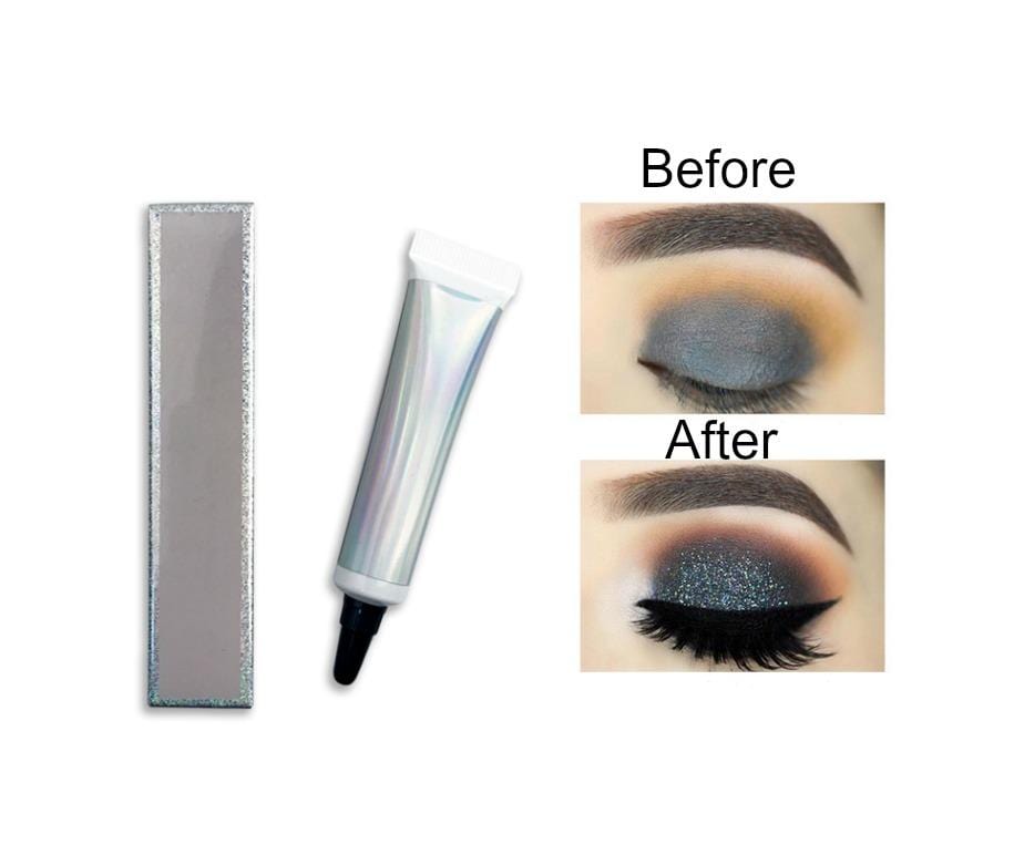 Your holy grail of Primers is here and waiting for your logo! This fabulous multi-use Primer is water-resistant and delivers zero fallout. A lightweight sealer/base used to adhere any pigments, eye sparkles, and glitters. Intensifies color and provides extra protection against smudges and fallout for a flawless 12-hour wear. Can be used on Eyes, Lips and anywhere else you want to add a little sparkle and shine!