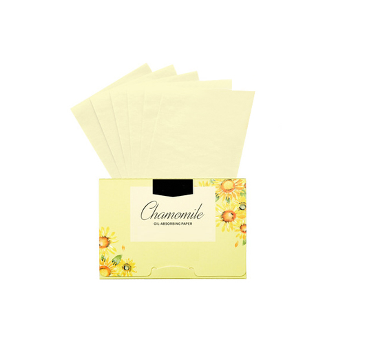 Chamomile Oil Blotting Sheets - MOQ 200 pcs