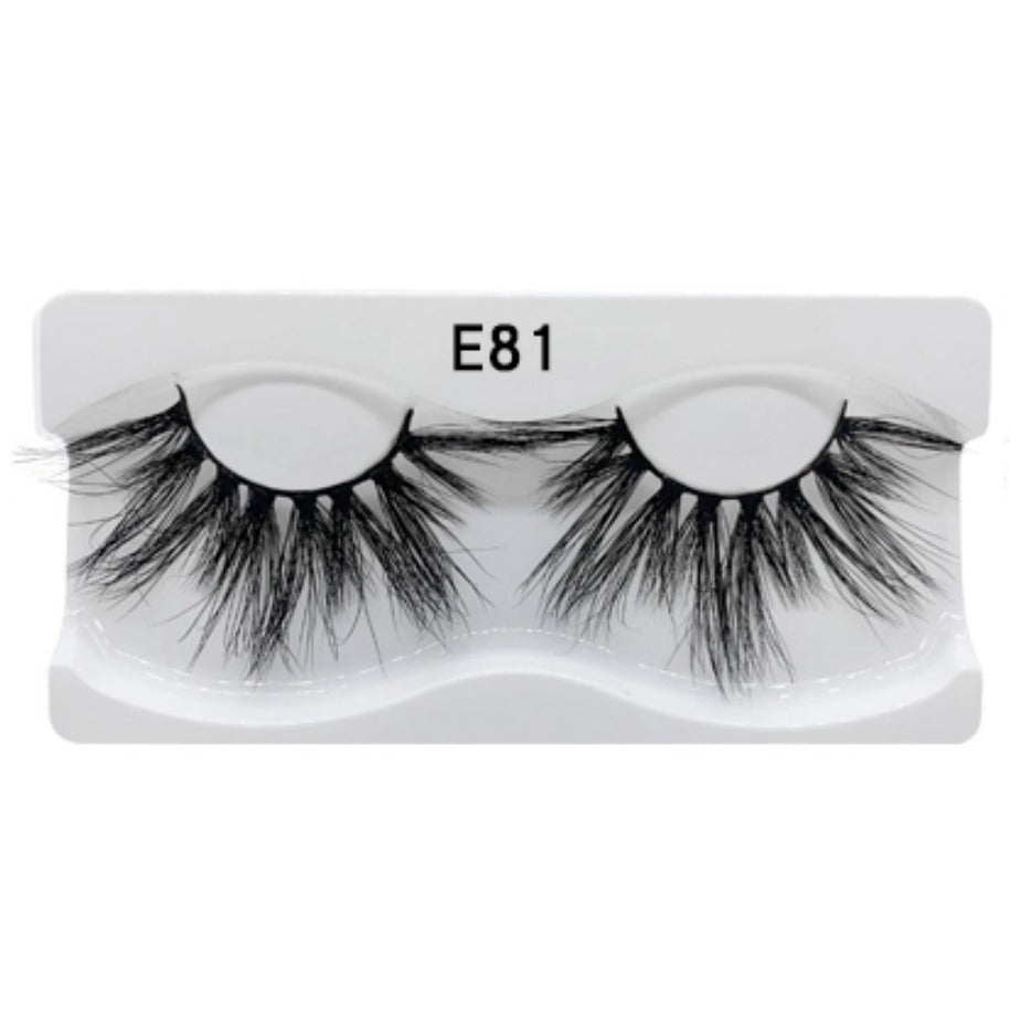 5D Mink Lashes #E81 MQO 12 pcs