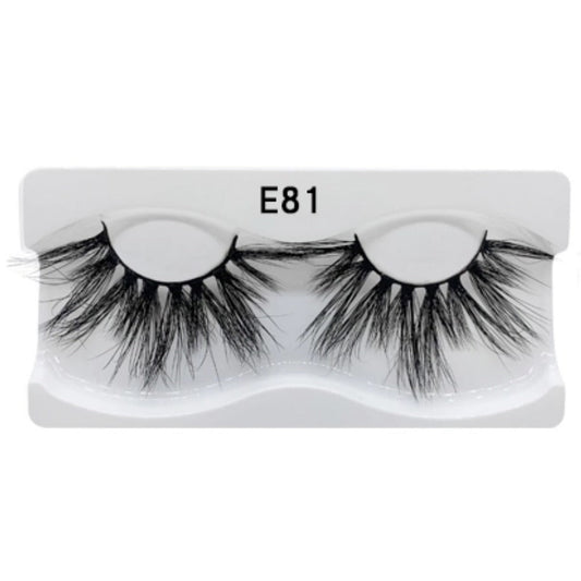 5D Mink Lashes #E81 MQO 12 pcs