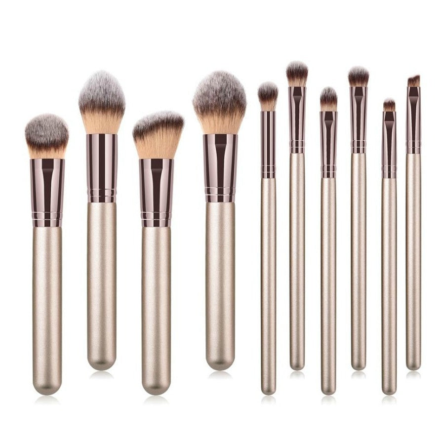 Private Label Pro 10pc Makeup Brush Set w/Case - MQO 25 pcs