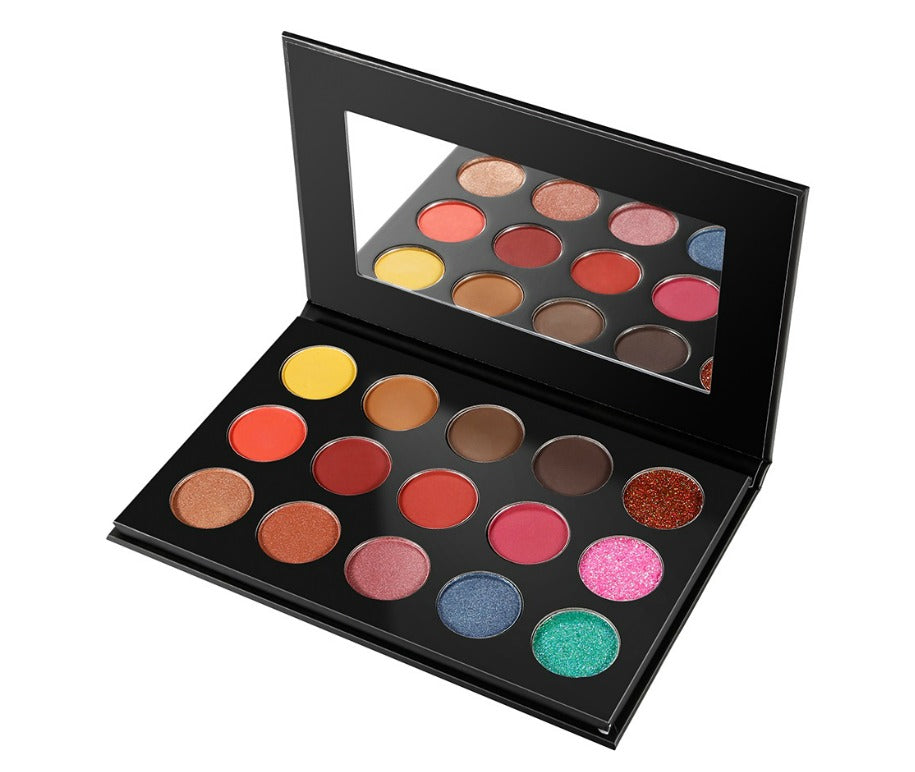 Black Case 15 Shade DIY Palette - MOQ 25 pcs