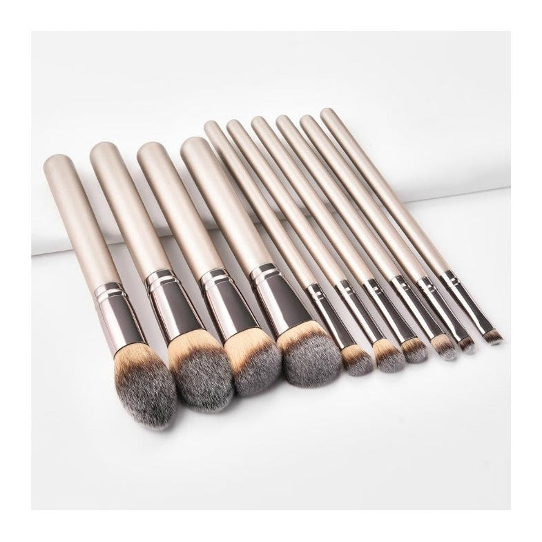 Private Label Pro 10pc Makeup Brush Set w/Case - MQO 12 pcs - TASH Cosmetics, LLC