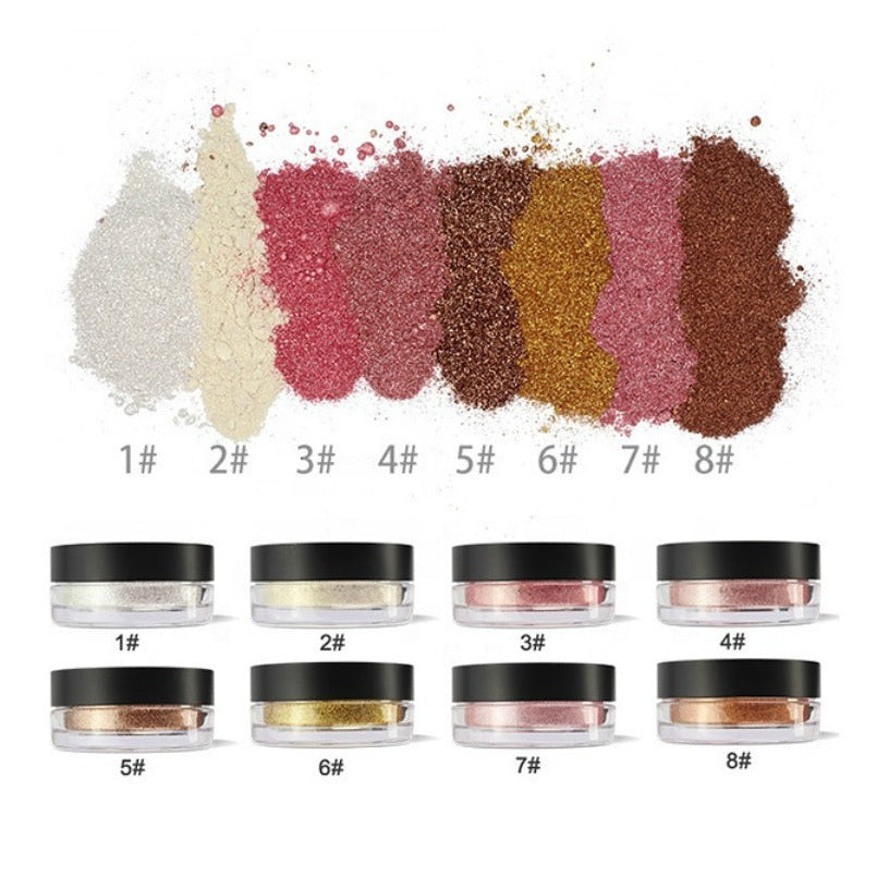 Single Shade Loose Glow Powder Highlighter - MQO 12 pcs - TASH Cosmetics, LLC