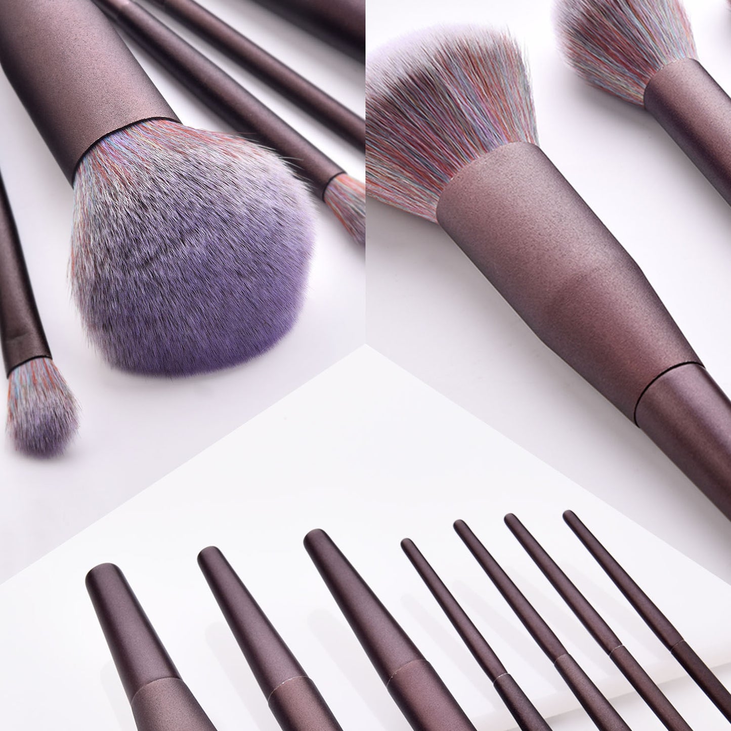 7 Piece Purple Passion PRO Sleek Brush Set - MQO 25 pcs