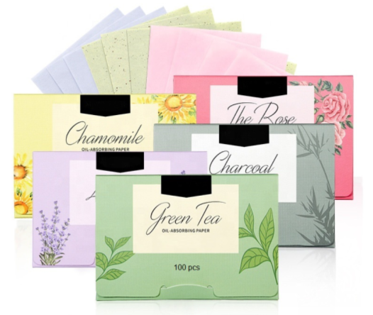 Peppermint Oil Blotting Sheets - MOQ 200 pcs