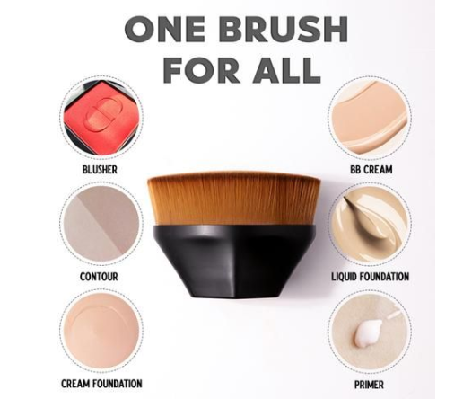 The Perfect Blend Multifunctional Magic Kabuki Brush Black- MQO 25 pcs
