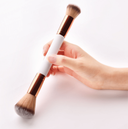 White Dual Makeup Brush - MQO 25 pcs