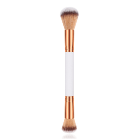 White Dual Makeup Brush - MQO 25 pcs