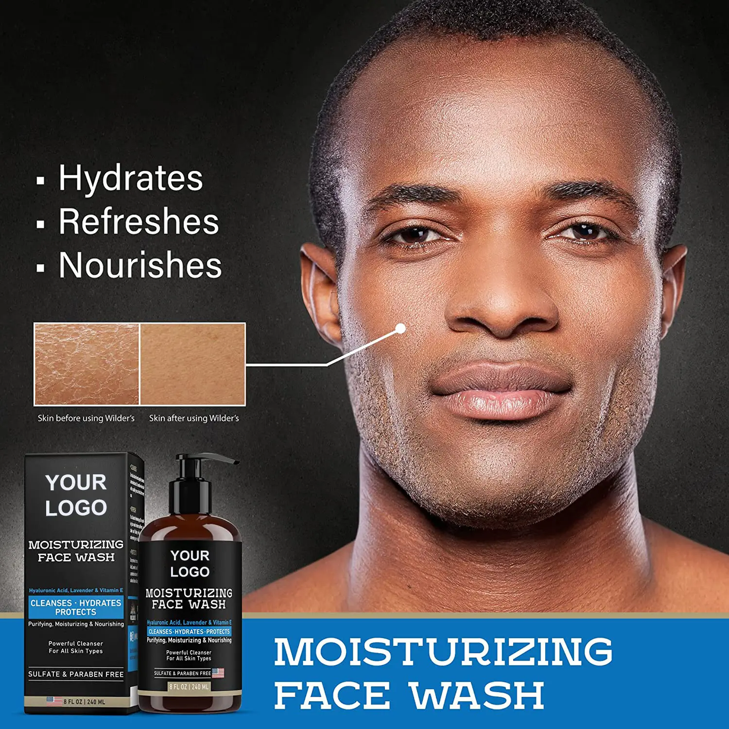 Just For Men Moisturizing Face Wash - MOQ 50 pcs