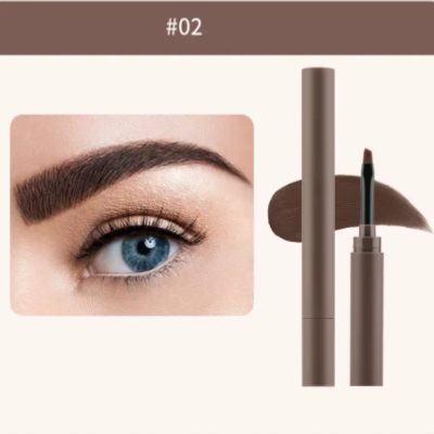 Double End Waterproof Eyebrow Pomade & Brush Pen Set- MQO 12 pcs