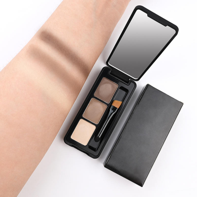 About Brows Compact Trio With Angled Brush - MOQ 25 pcs