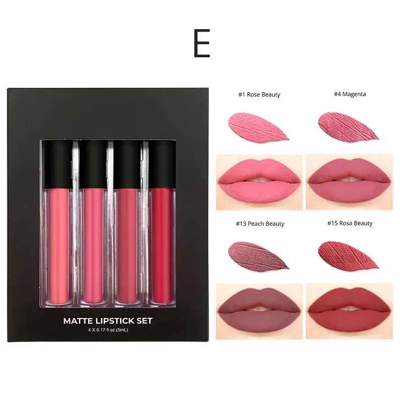 Royal Flush 4 Shade Liquid Lipstick Set - MQO 25 pcs