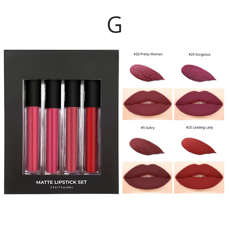 Royal Flush 4 Shade Liquid Lipstick Set - MQO 25 pcs